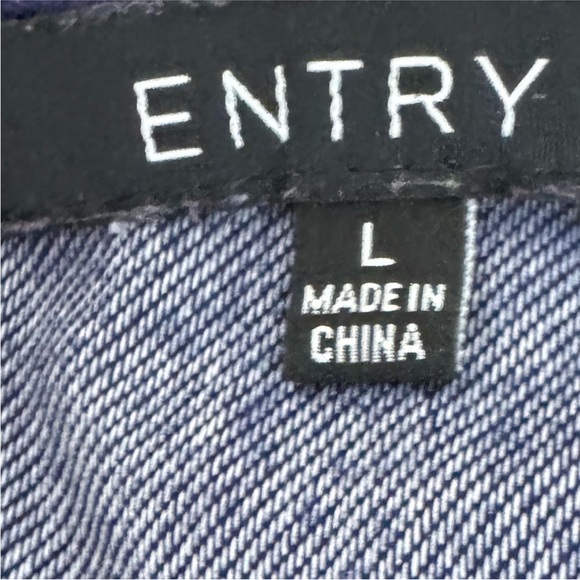 Vintage Y2K Off Shoulder Denim Corset Top Size Large Blue - Picture 8 of 10